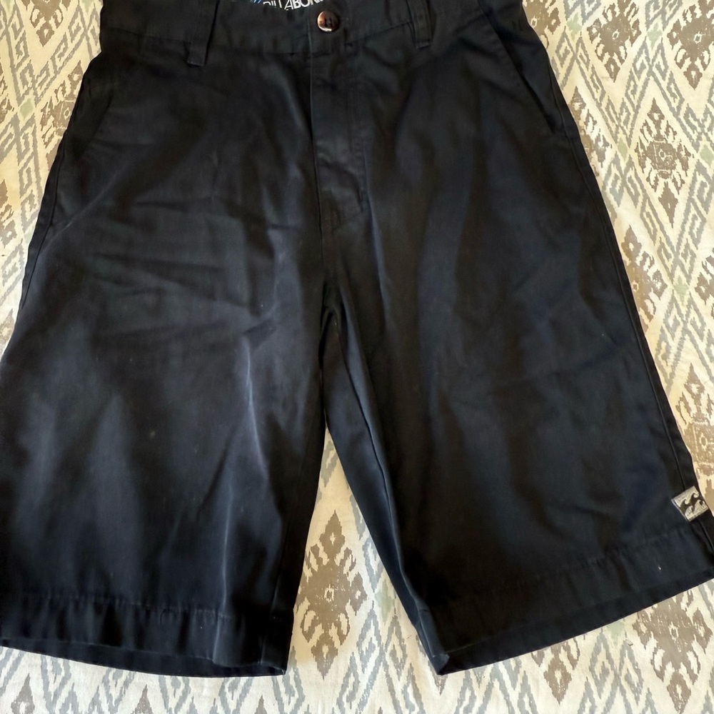 Billabong Black Flat Front Shorts